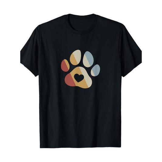 Dog Claw Retro style Retro T-shirt Made in USA