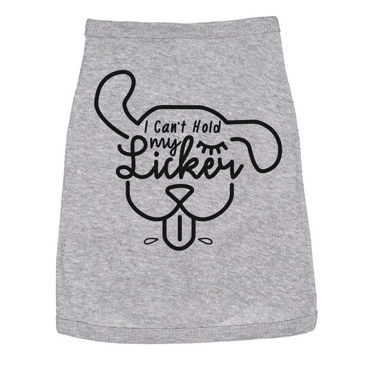 Dog Shirt I Cant Hold My Licker Cute Tee For Family Pet Funny Dog Puppy Shirt Grey Hoodie, Sweatshirt | WearSparks.com
