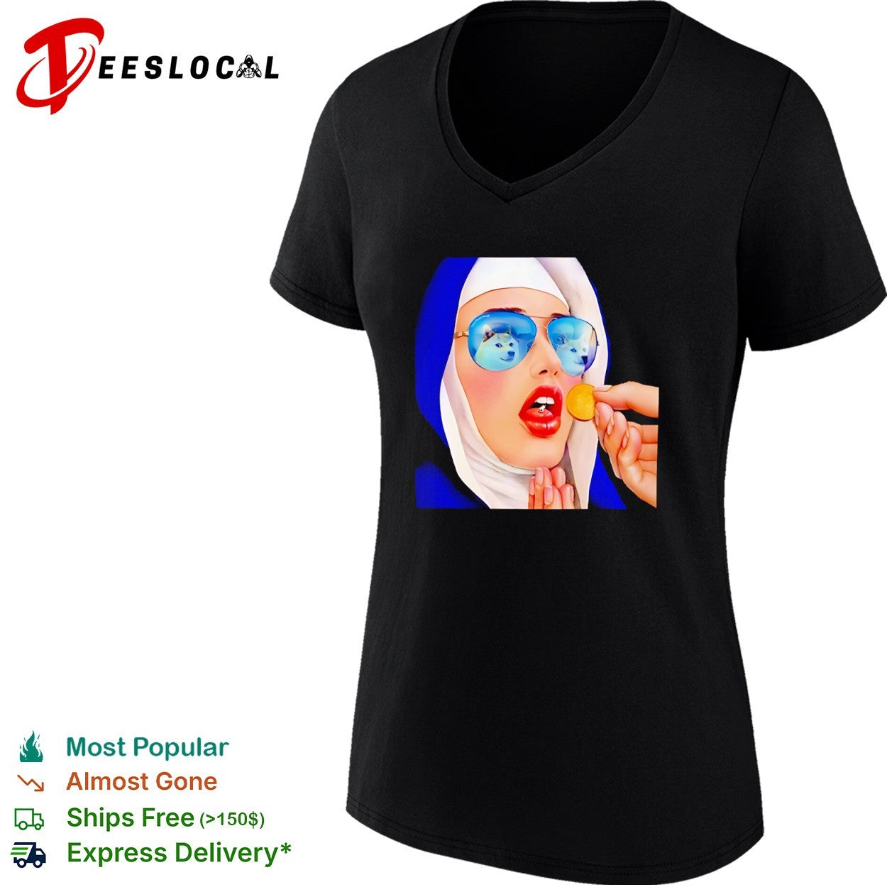 Doge Nun Communion Meme shirt