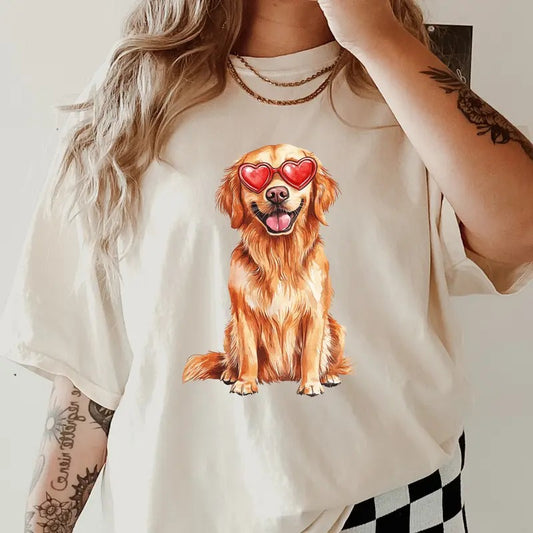 Dogs with glasses Shirt~ Unisex Apparel Relaxed Fit Printed In The USA Clothing Womenswear Casual Comfort Cotton Top Athletic Boho Chic