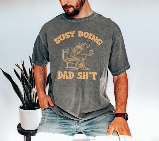 Doing Dad Shit T-shirt Funny Skeleton Toilet Shirts Trendy Father's Day T-Shirt Retro Dad Tee Sarcastic Shirt Gift For Dad Fathers Day  T-shirt, sweater and Hoodie