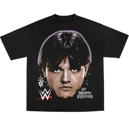 Dominik Mysterio Vintage Graphic Tees, Wrestling Tshirt, Wrestler T-Shirt, WWE Shirts, Unisex Wrestling Gift Shirt Top Menswear Womenswear Streetwear