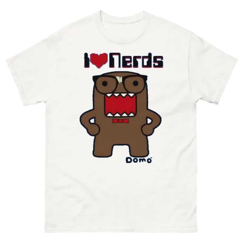 Domo "I love nerds" t shirt grunge emo scene y2k Amity affliction T-Shirt