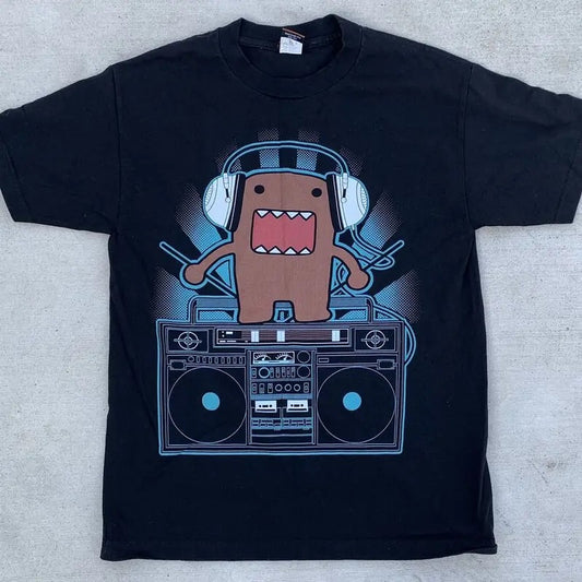 Domo Boombox Headphones T Shirt Unisex Full Size