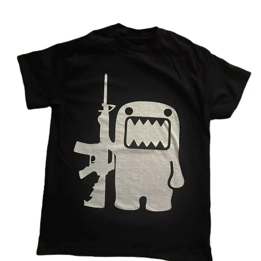 Domo Kun Gun T Shirt grunge y2k emo amity affliction tapout hello kitty goth 99s