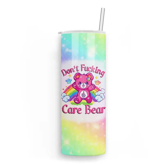 Don't Fing Care Bear 20 oz Skinny Tumbler T-Shirts, Hoodie, Sweatshirt | WearSparks.com