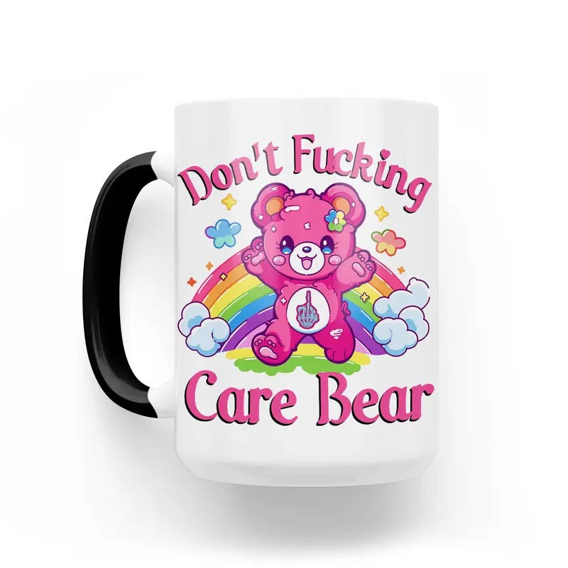Don't Fucking Care Bear 15 Oz Mug