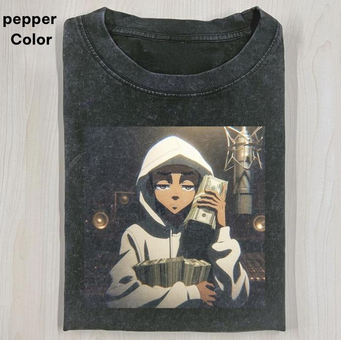 Don't Needa Rush Take Ya Time Tee, RILEY BOONDOCKS T-SHIRT, Funny Graphic T-shirt, Unisex Movie Shirt Menswear Womenswear