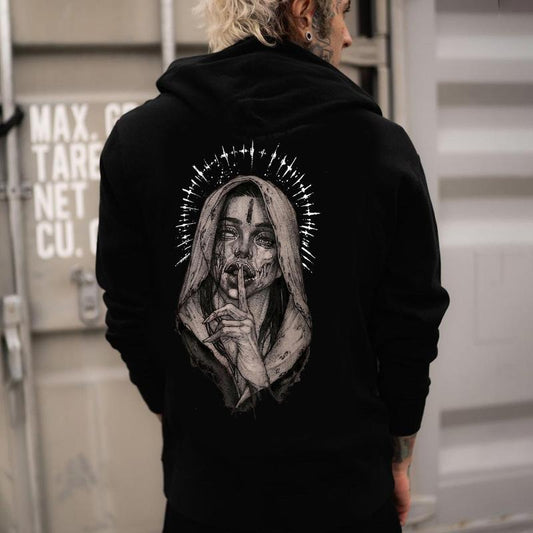 Don't Speak Printed Men's Hoodie, Sweatshirt, Comfort Errands, Classic Cotton Fabric Menswear, Women's Clothing, Sweatshirt Color, Unisex Hoodie, Merch gift, longsleeves shirt Graphic, Trendy Hoodie, Sweatshirt Oversized Pocket Sport Sweaters