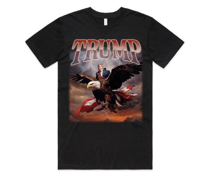 Donald Trump Eagle T-shirt Tee Top Usa President Icon 2024 Election Vote Republican