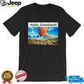 Donald Trump Hello Greenland Vintage Graphic Style T Shirt