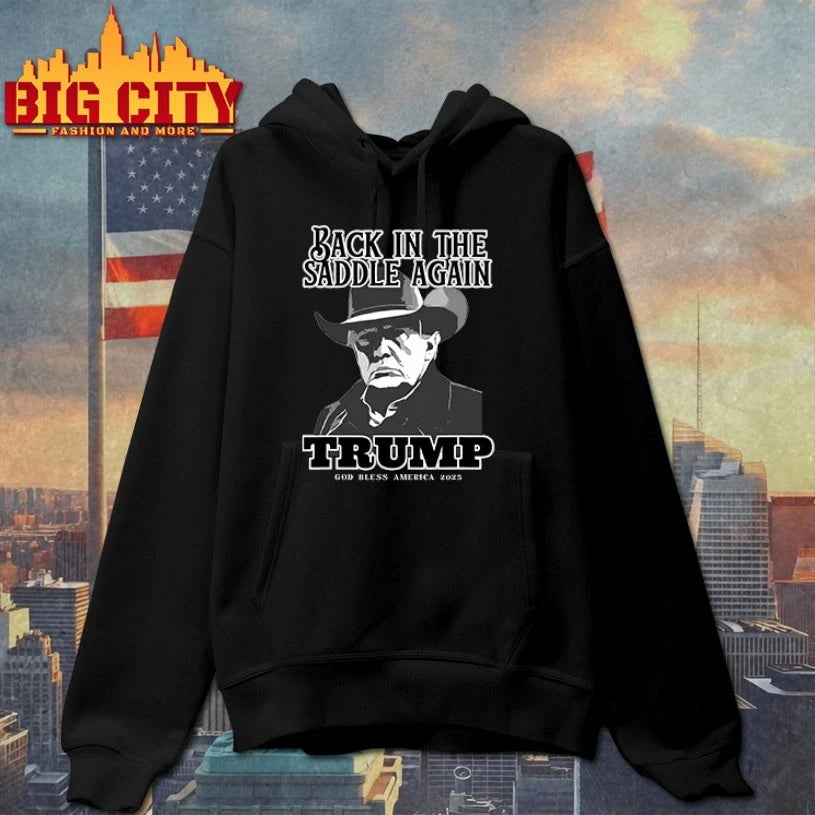 Donald Trump Inauguration Back In The Saddle Again Trump God Bless America 2025 Shirt