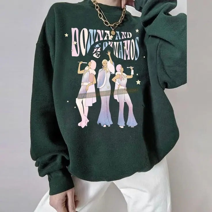 Donna and the Dynamos Vintage Sweatshirt, Donna and the Dynamos Dancing Queens Pastel 2022 Unisex Tee Sweatshirt