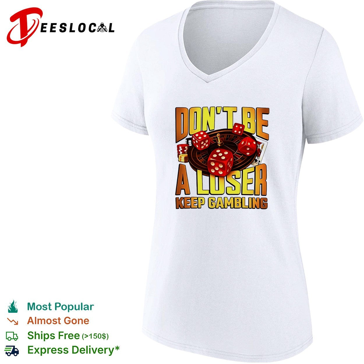 Don’t be a loser keep gambling Casino vintage shirt