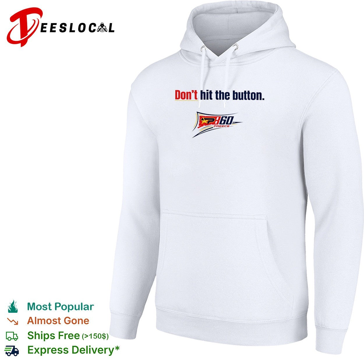 Don’t hit the button P360 Preece racing shirt
