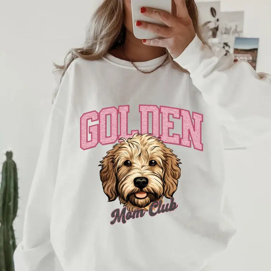 Doodle Mom Club Sweatshirt ~ Sweatshirt Unisex Apparel Relaxed Fit Printed in the USA Clothing Womenswear Casual and Comfortable