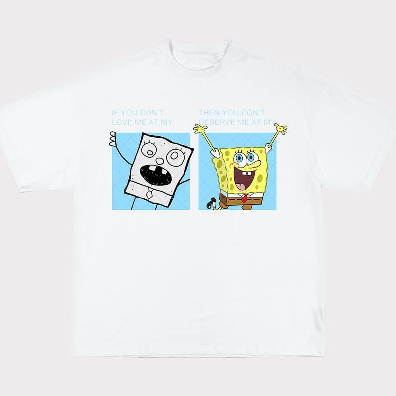 Doodlebob Meme T-Shirt Funny Sarcastic Graphic Tee