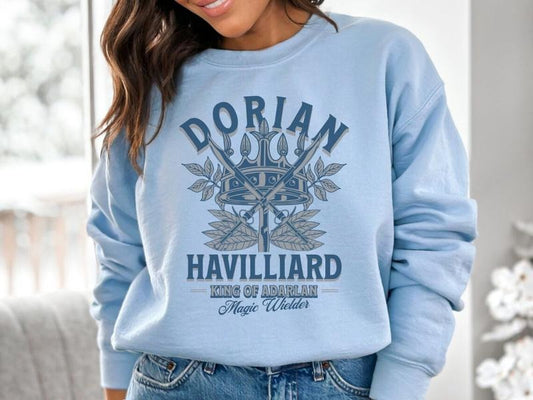 Dorian Throne of Glass Sweatshirt, Sarah J Maas Hoodie, Terrasen Throne of Glass Merch, SJM Merch, Throne of Glass Shirt,...