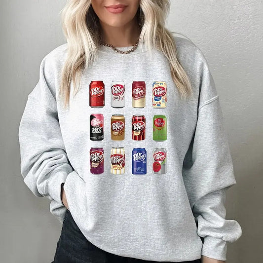Dr Pepper Sweatshirt Vintage Soda Canned Sweater