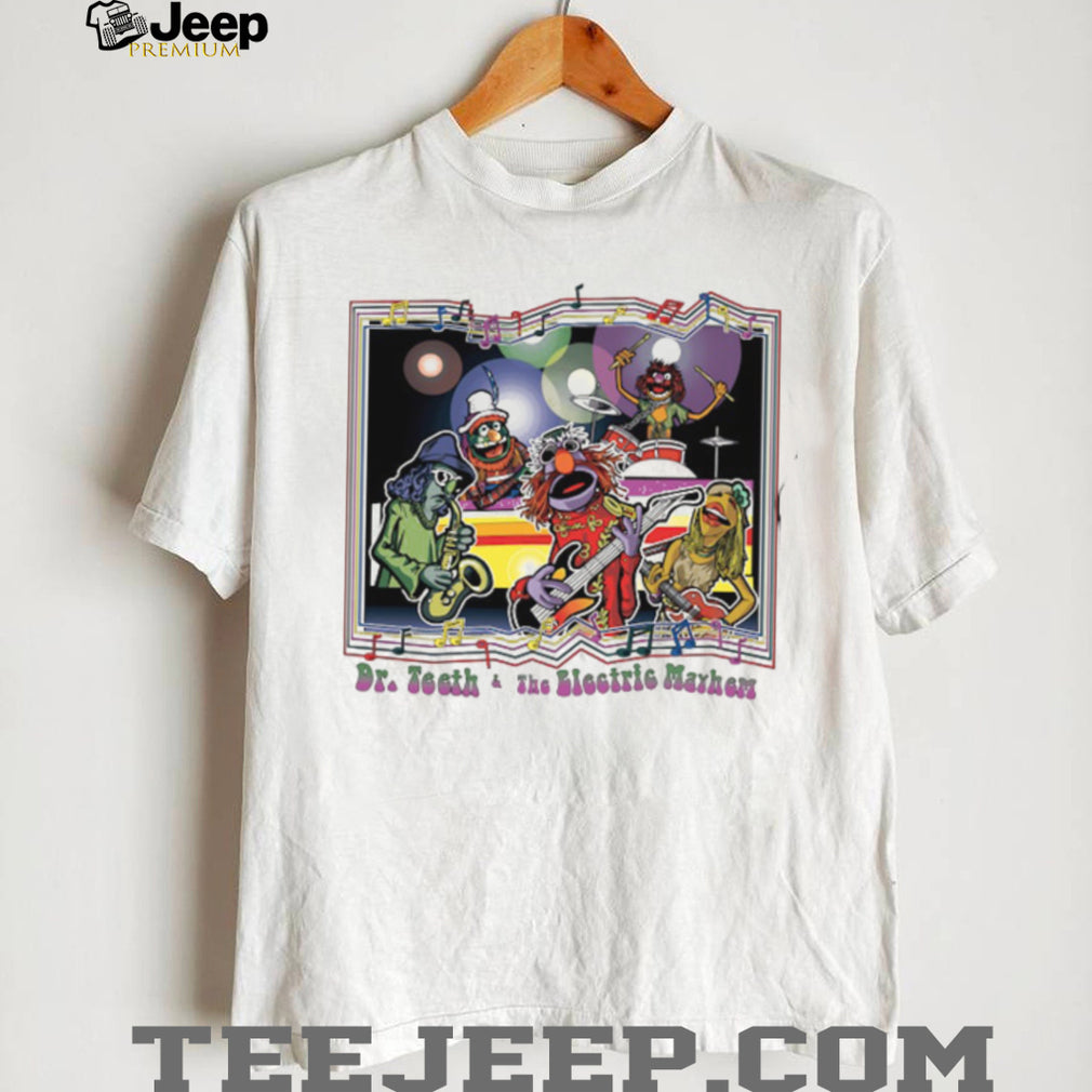 Dr Teeth and the Electric Mayhem Muppets Retro Band Concert T Shirt