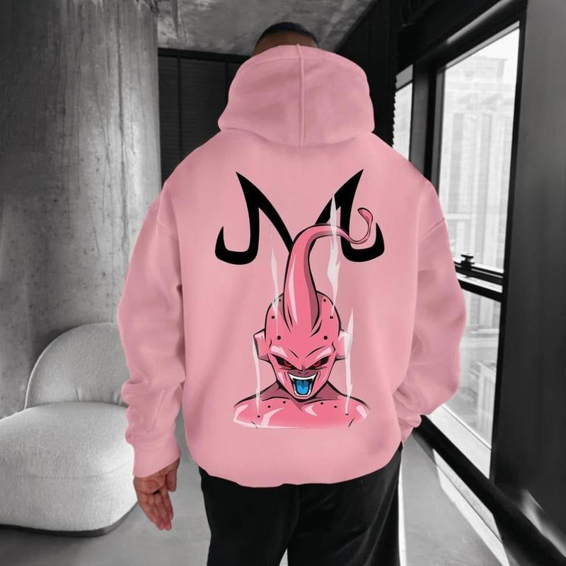Dragon Ball Anime Majin Buu Printed Shirt, Manga Hoodie For Men, Best Anime Hoodie, Full Color Selection, Pick Your Favorite
