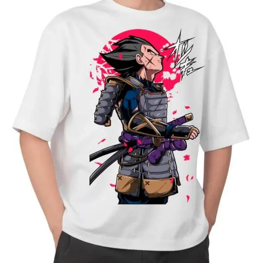 Dragon Ball Vegeta Samurai T-Shirt - Unisex Short Sleeves - Cotton Shirt - Classic, Crewneck Sweatshirt, Hoodie, Comfort Colors