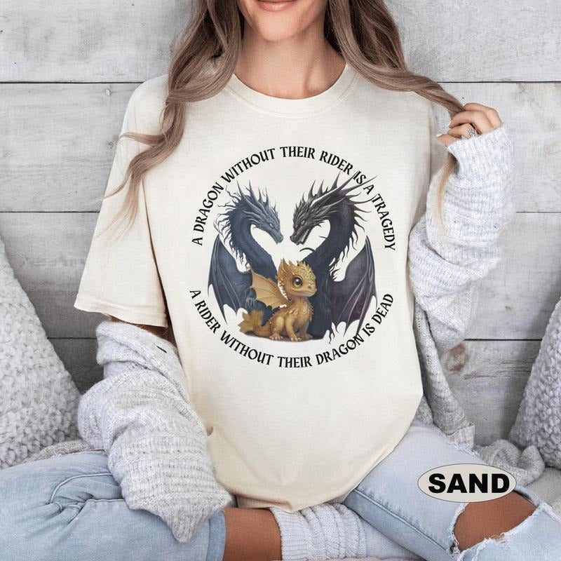 Dragon Shirt, Fantasy Reader, Bookish Reading Tshirt, Fourth Wing T-shirt, Dragon Rider, The Empyrean Series, Dragon...
