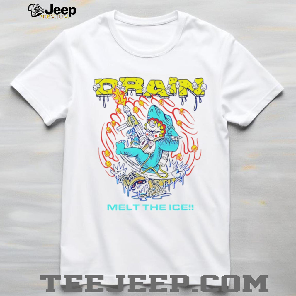 Drain Melt The Ice Shark Creature Surreal Art Graphic T shirt