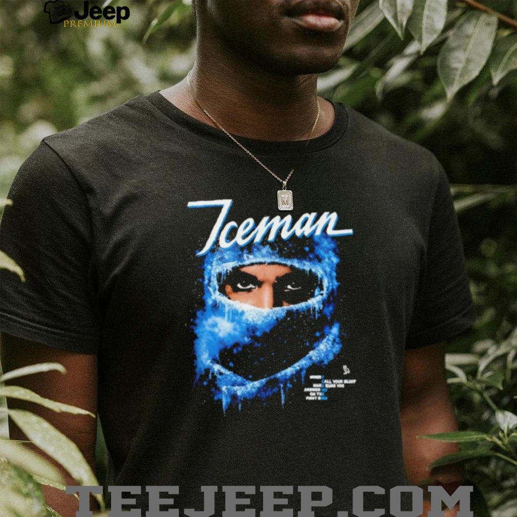Drake Iceman Blue Ice Balaclava Portrait Rap Music Merch T Shirt