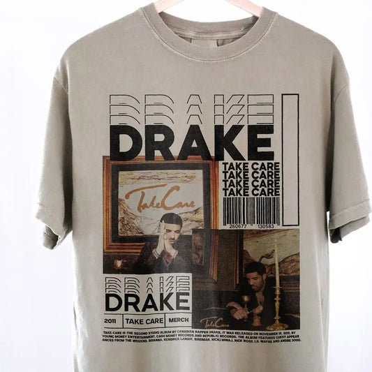 Drake Take Care Tee Shirt, Vintage Drake T-Shirt, Drake Tour Tee Shirt, Drake Rapper Tee Shirt, Drake Take Care T-Shirt