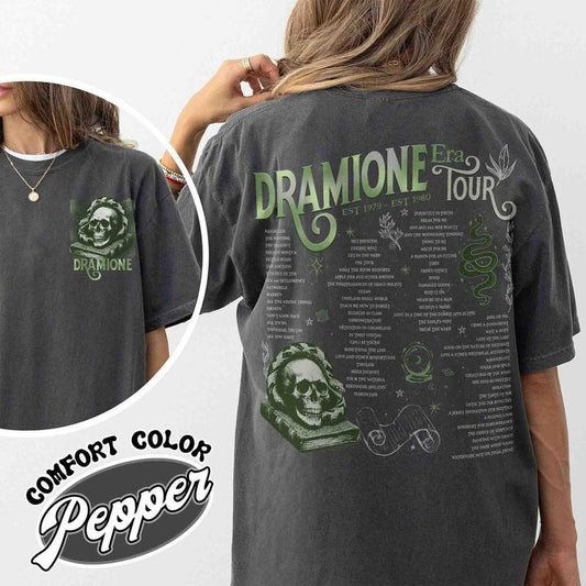 Dramione Tour Shirt Bookish Fan Fic Magic Wizard School HP Shirt Wizard School Snake House Dramione Book Club, Green House Shirt