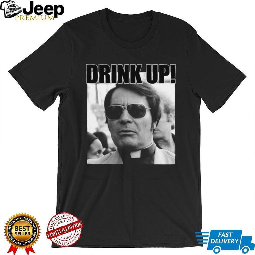 Drink Up Religious Cult Parody Humor Graphic T Shirt