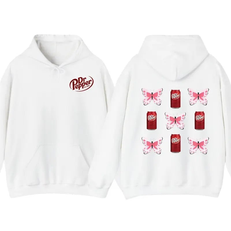 Drr Pepper Hoodie T-Shirt, DR. Pepper Bow Coquette Hoodie, Cute Soda Drink Hoodie Sweatshirt | WearSparks.com