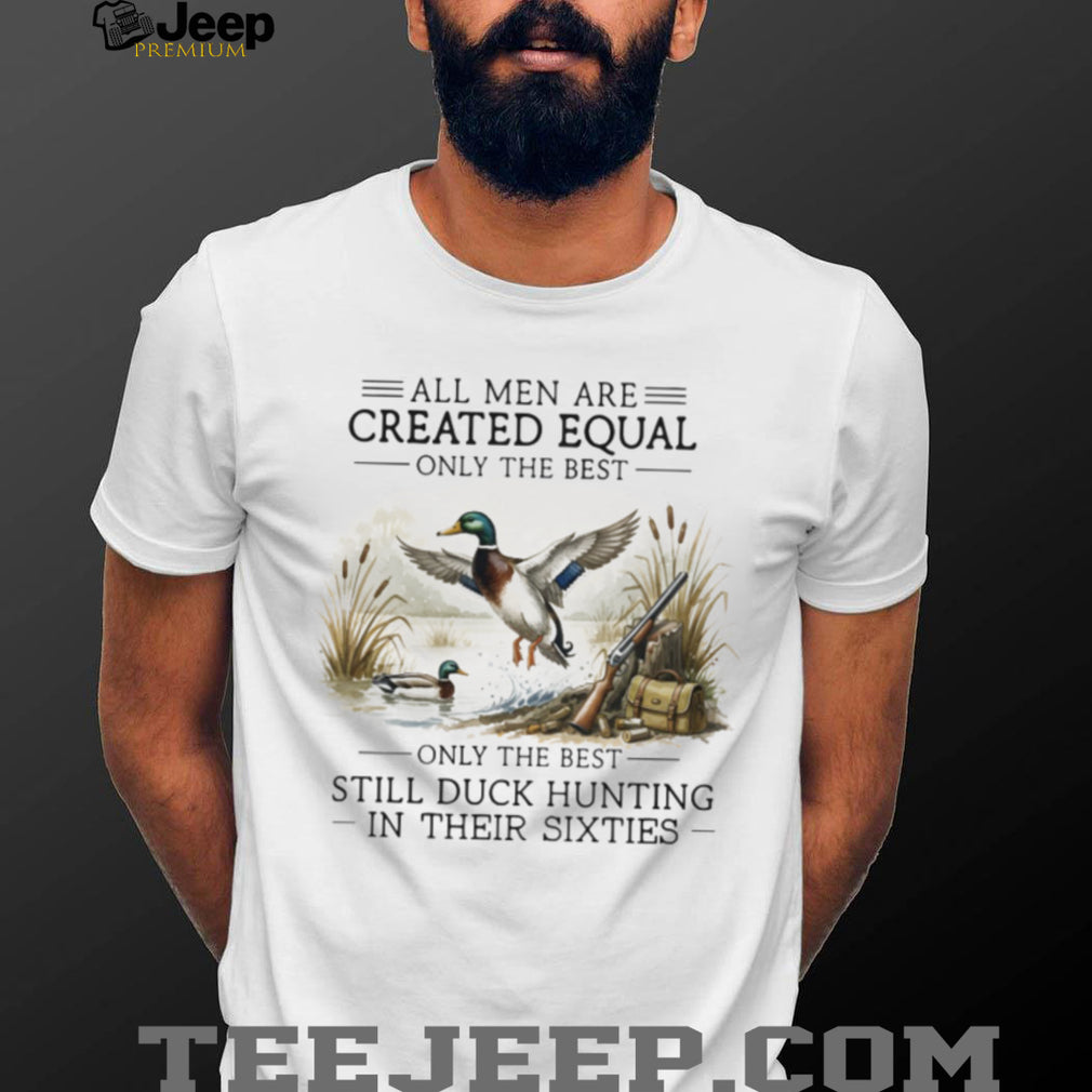 Duck Hunting Men Sixties Birthday Gift Retro Hunter Waterfowl Outdoor Sport Shirt