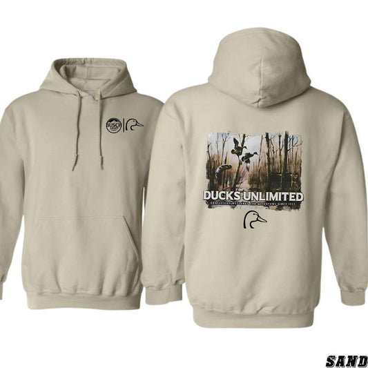 Ducks Unlimited Conservation Hoodie - Iconic Wildlife Design Celebrating Waterfowl Conservation, Ideal for Nature Lovers and Outdoor Enthusiasts, Premium Quality Unisex Hoodie for Comfortable and Stylish Everyday Wear Menswear Sweaters
