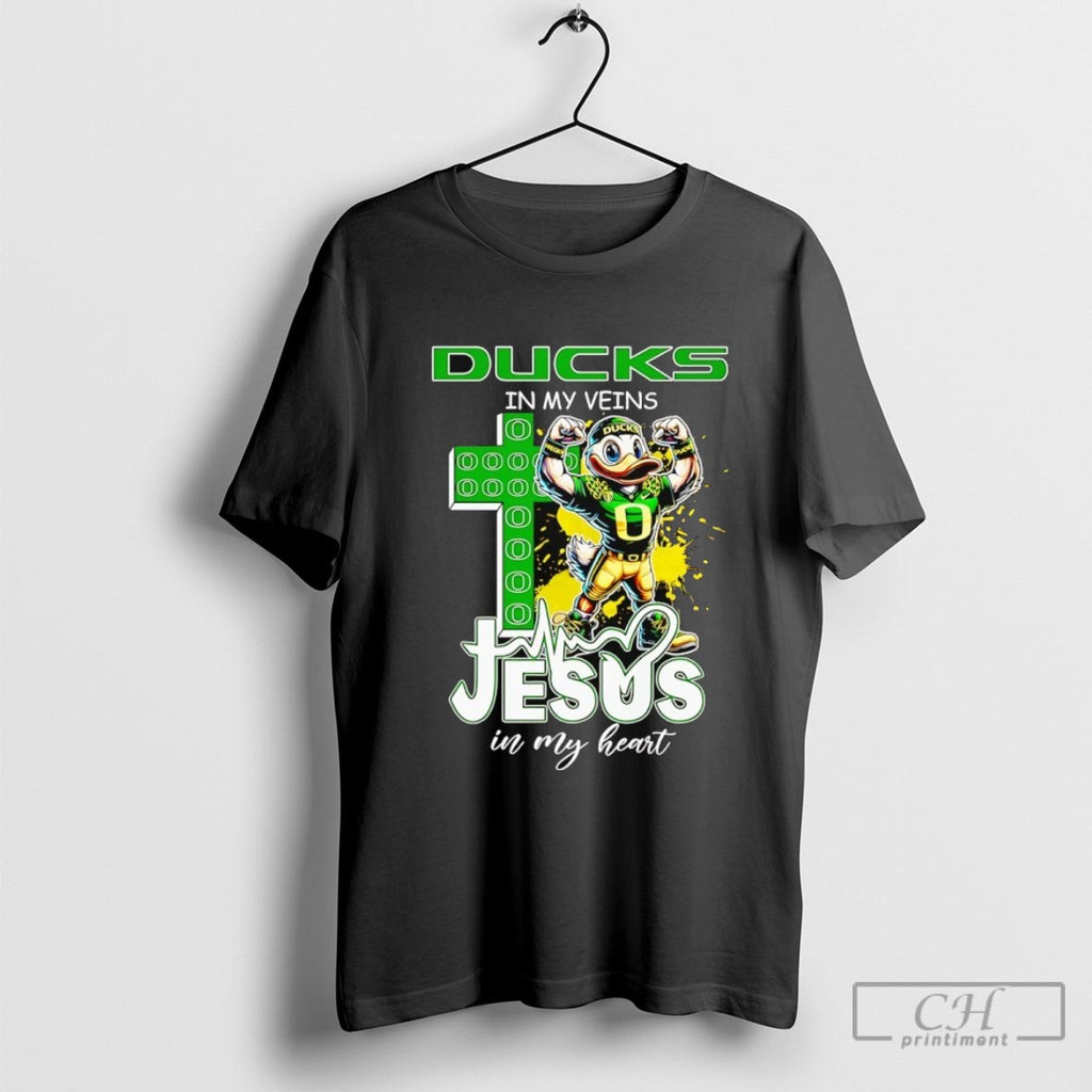 Ducks In My Veins Jesus In My Heart Mascot Shirt Sweater