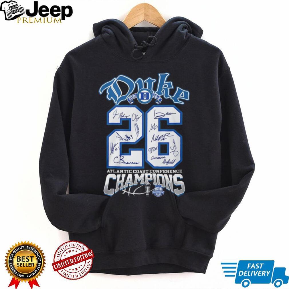 Duke Basketball ACC Tournament Champions 2026 Signature Series T shirt