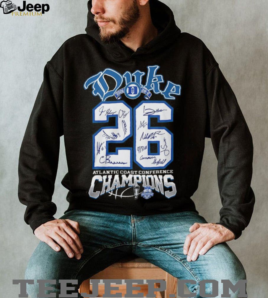 Duke Basketball ACC Tournament Champions 2026 Signature Series T shirt