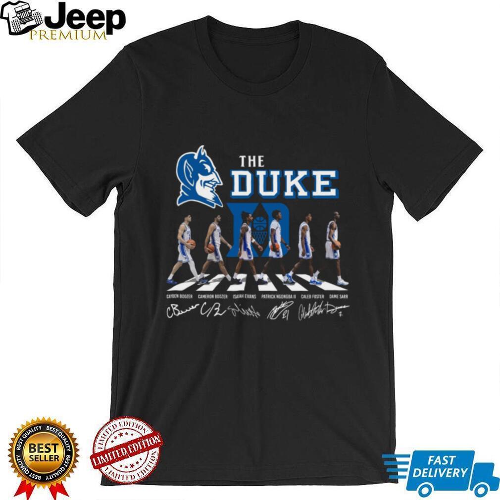 Duke Basketball Blue Devils Abbey Road Signature T Shirt