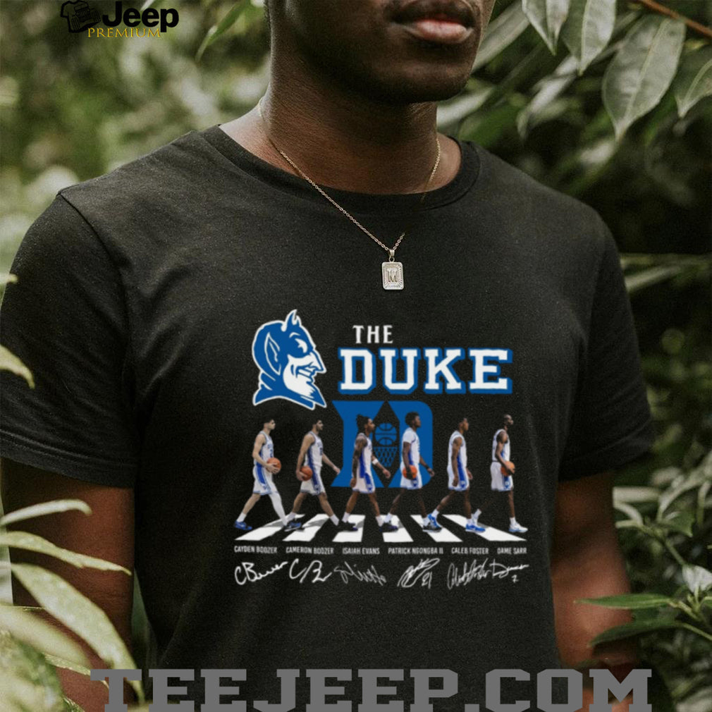 Duke Basketball Blue Devils Abbey Road Signature T Shirt