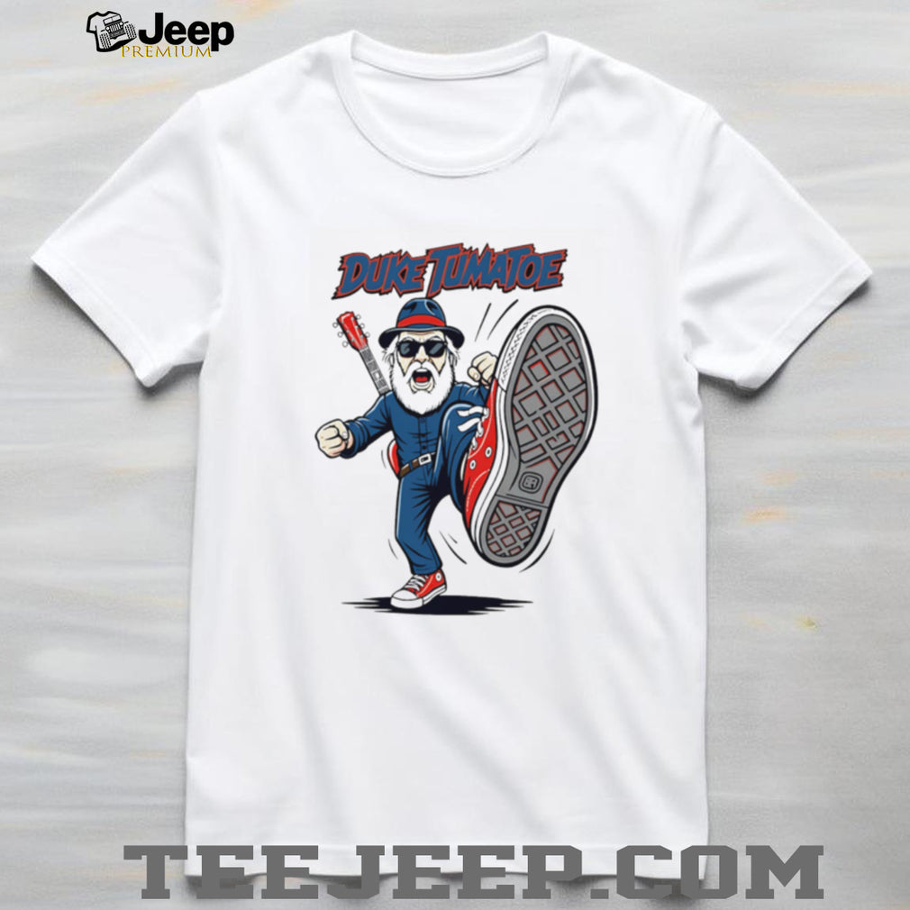 Duke Tumatoe Blues Rock Musician Cartoon Character T Shirt