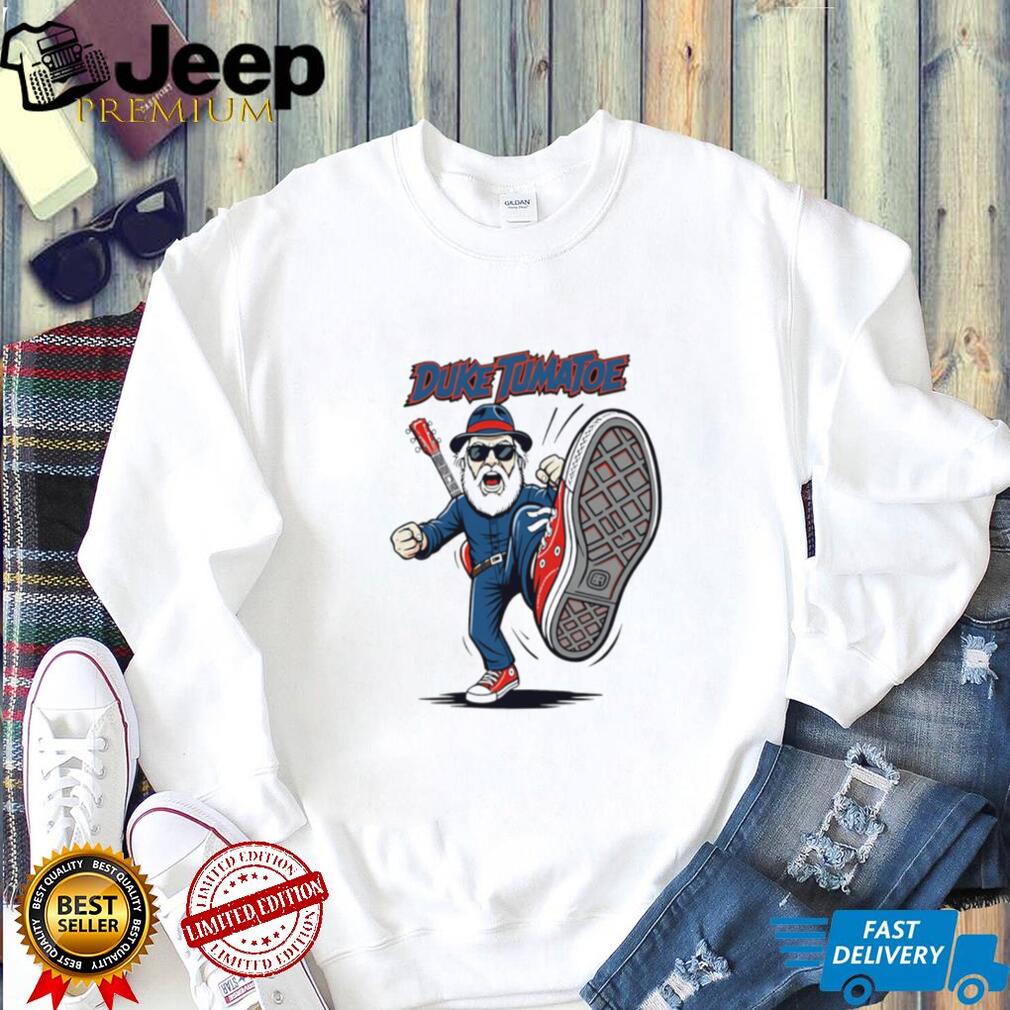 Duke Tumatoe Blues Rock Musician Cartoon Character T Shirt