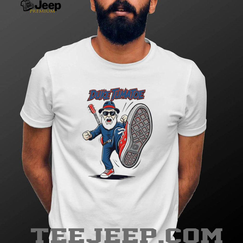 Duke Tumatoe Blues Rock Musician Cartoon Character T Shirt