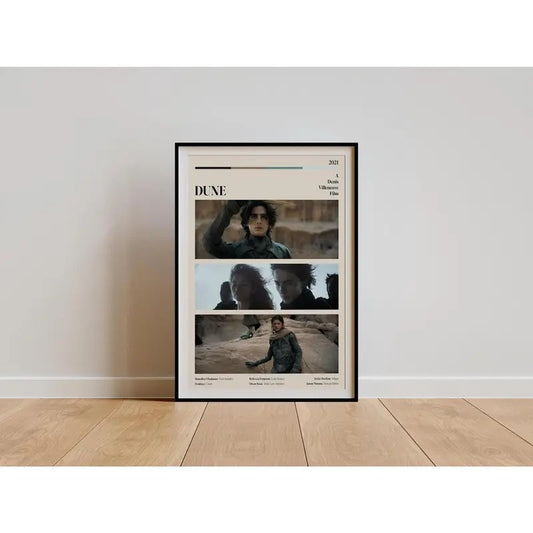 Dune Movie Poster - Modern Retro Movie Poster - TV Show Poster -  Best Movies of All Time -  Minimal Movie Art - A Denis Villeneuve Film