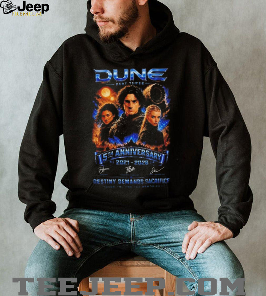 Dune Part Three 5th Anniversary 2021 2026 shirt