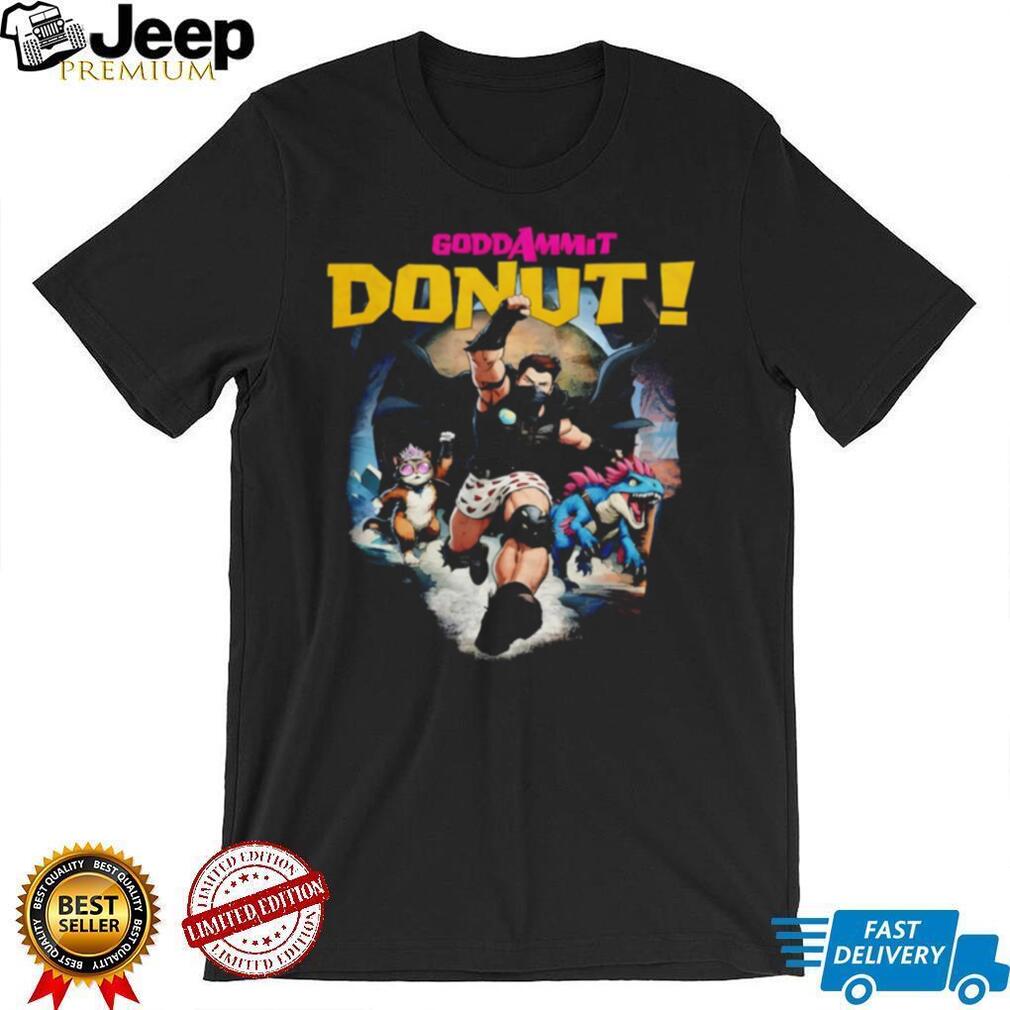 Dungeon Crawler Carl Goddammit Donut Retro Fantasy Adventure Fans Men Women Vintage T Shirt