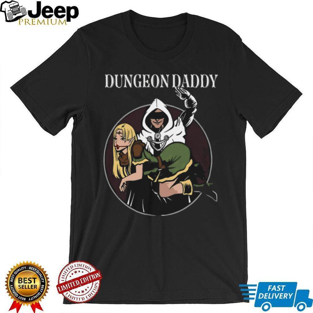Dungeon Daddy Fantasy RPG Spanking T Shirt Dark Humor Gamer Apparel