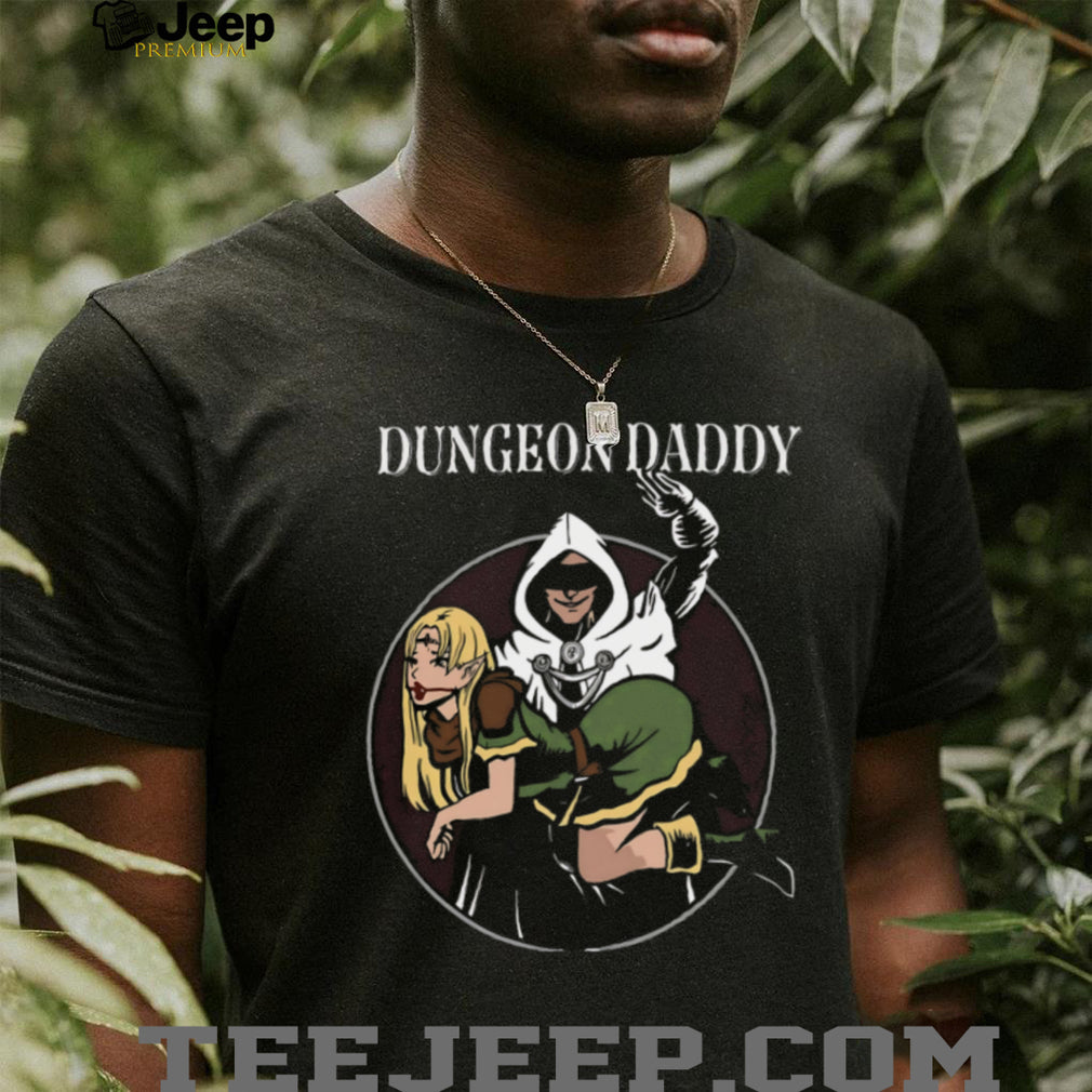 Dungeon Daddy Fantasy RPG Spanking T Shirt Dark Humor Gamer Apparel