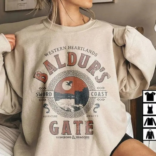 Dungeons & Dragons Adventure Awaits at Baldur's Gate Game Sweatshirt
