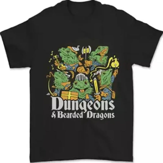 Dungeons & Dragons Role Play Games RPG Mens T-Shirt 100% Cotton